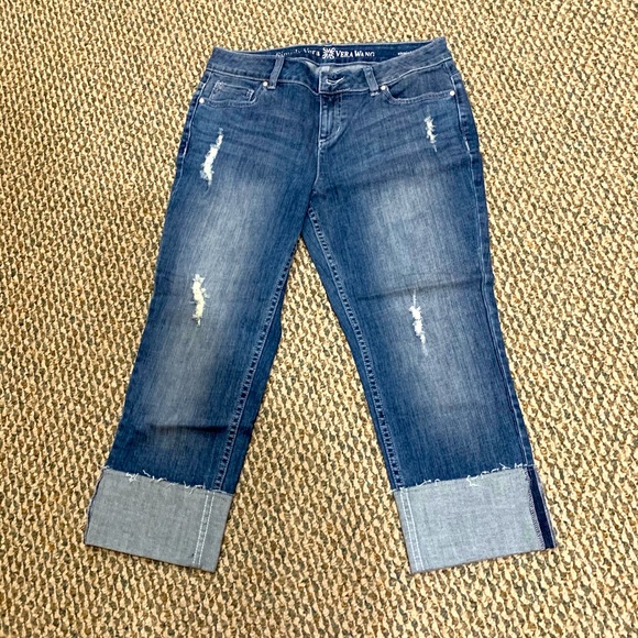 Simply Vera Wang Womens Capri Jeans 